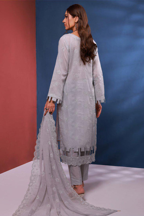 Mi Creation Bareeze Emb Lawn`24 (Grey)