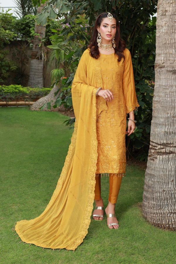 Mi Creation Urvashi Viscose`23 (Mustard)