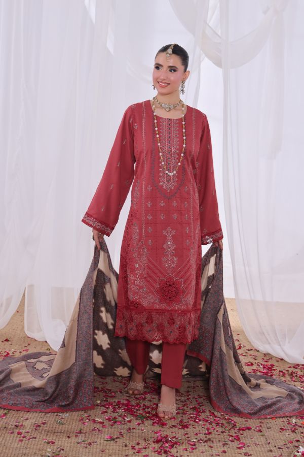 Mi Creation Alif Dhanak`25 D#1 (L Maroon)