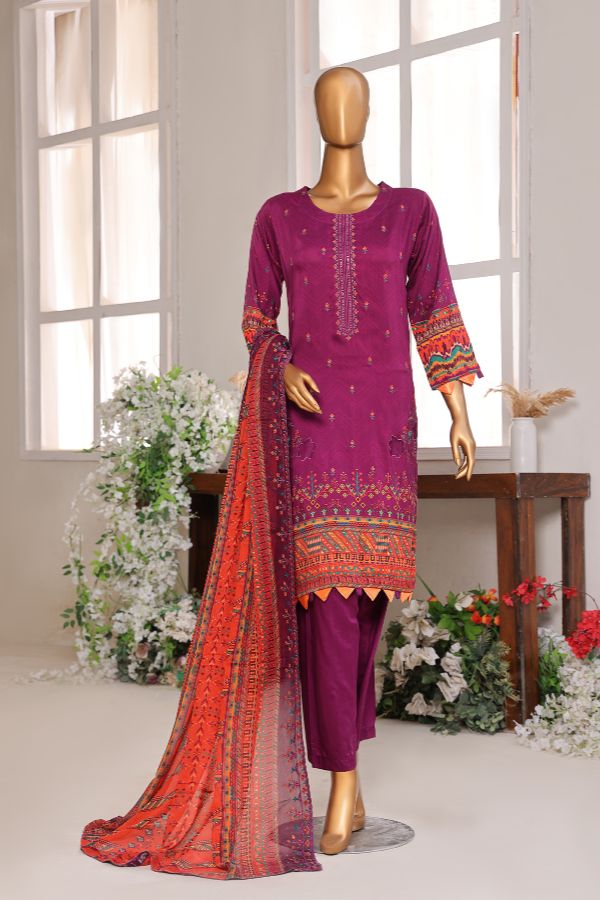 Mi Creation Pareesa Viscose`25 D#1 (Magenda)