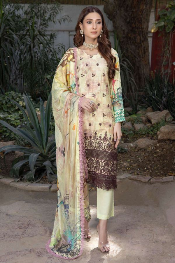 Mi Creation Samar Viscose`23 Lemon