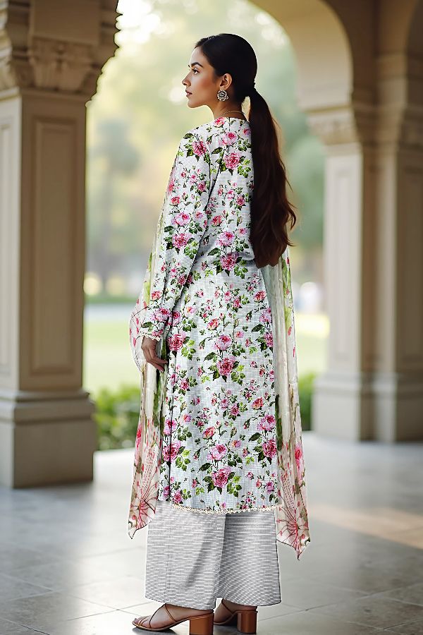 Mi Creation W/Print Viscose`25 D#1 (White)