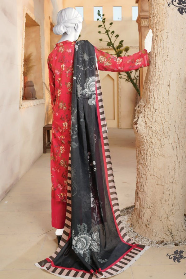 Oriens Print Lawn'25 D#5554 (Red)