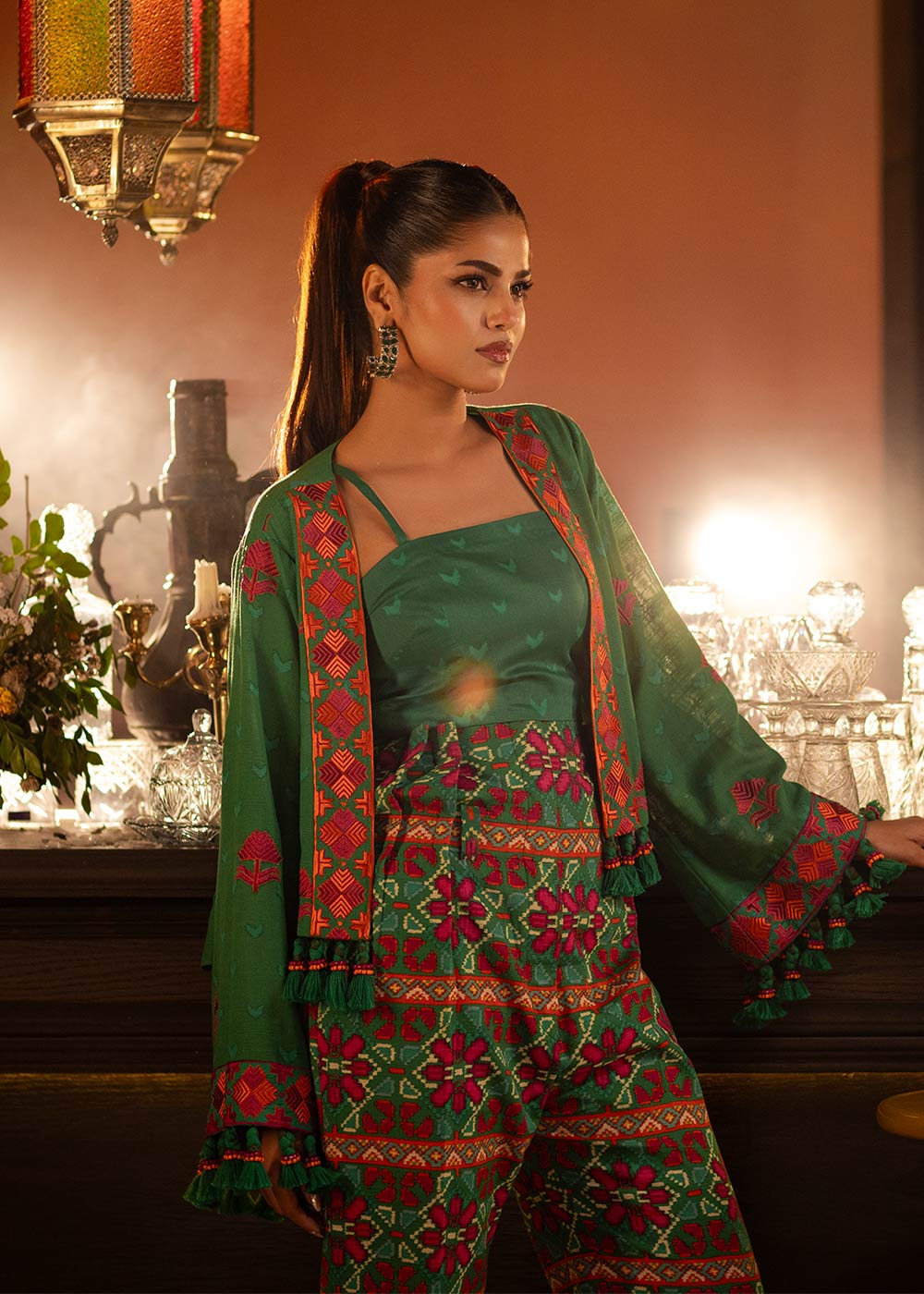 Al-Karam Winter Collection'24 FW#11.1 (Green)