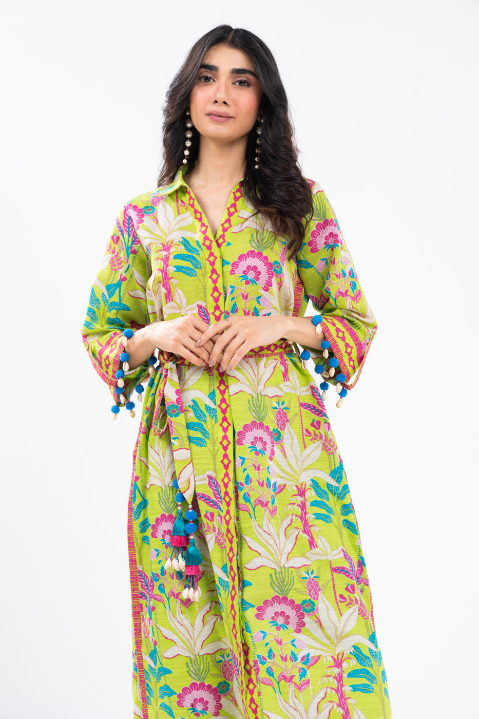 Al-Karam Winter Collection'24 FW#61 (FLORECENT GREEN)