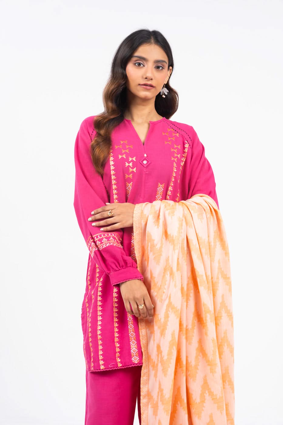 Al-Karam Winter Collection'24 FW#45 (Pink)