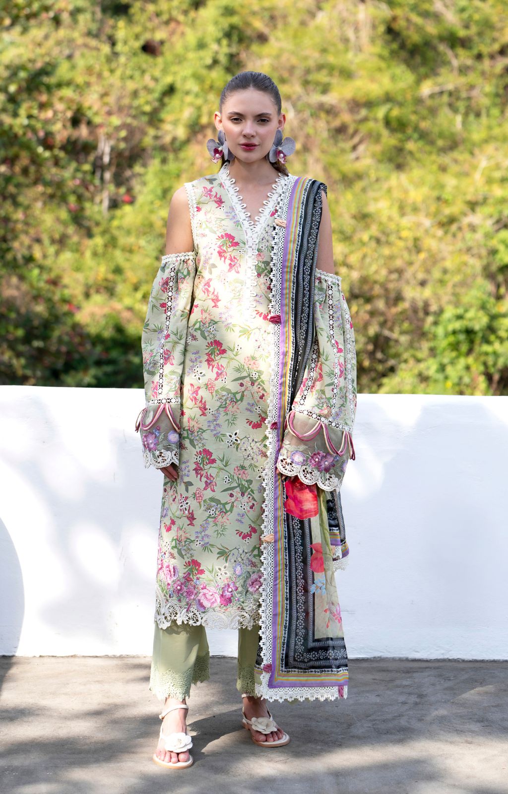 AJR Printkari Lawn`25 AJR#12 Pink Patel