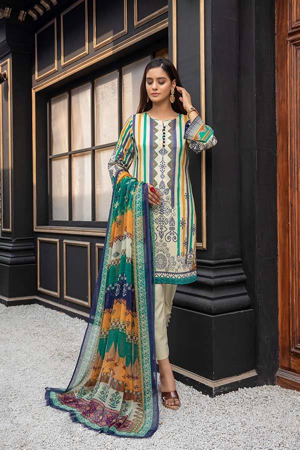 Peridot Rangoli D/Lawn`21 PR#124-A