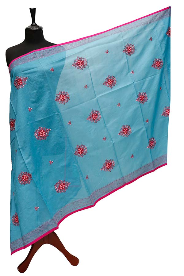 Paper Silk Chickenkari Dupatta D#1-17