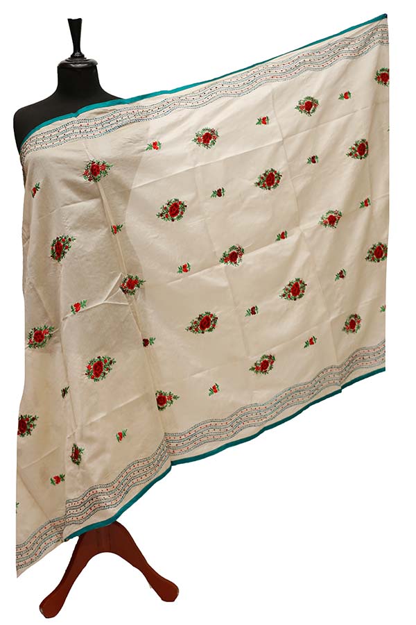 Paper Silk Chickenkari Dupatta D#1-19