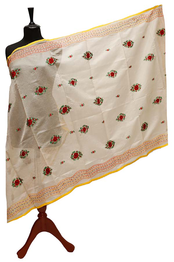 Paper Silk Chickenkari Dupatta D#1-2