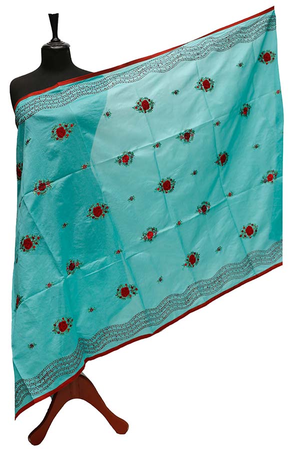 Paper Silk Chickenkari Dupatta D#1-5