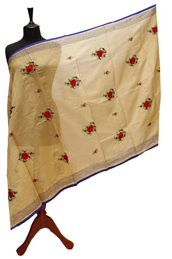 Paper Silk Chickenkari Dupatta D#1-6