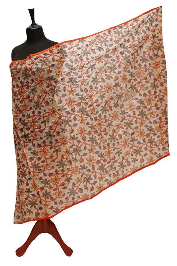 Paper Silk Chickenkari Dupatta D#2-2