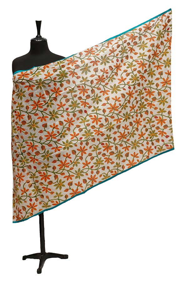 Paper Silk Chickenkari Dupatta D#2-4