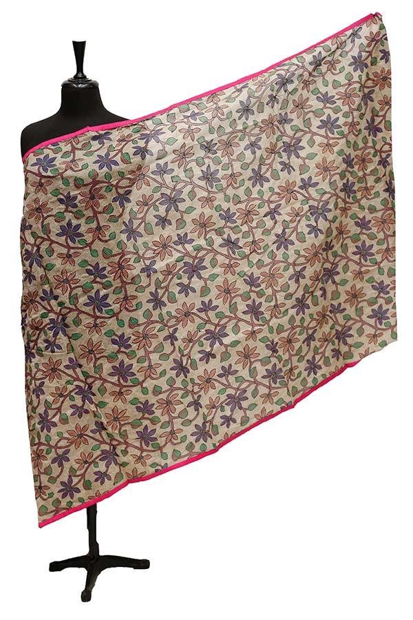 Paper Silk Chickenkari Dupatta D#2-5