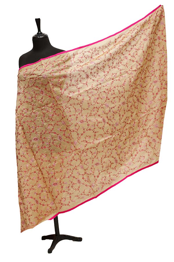 Paper Silk Chickenkari Dupatta D#6-12