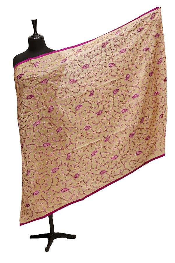 Paper Silk Chickenkari Dupatta D#6-3