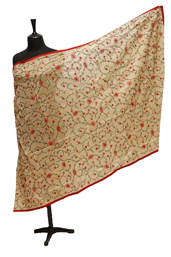 Paper Silk Chickenkari Dupatta D#6-4