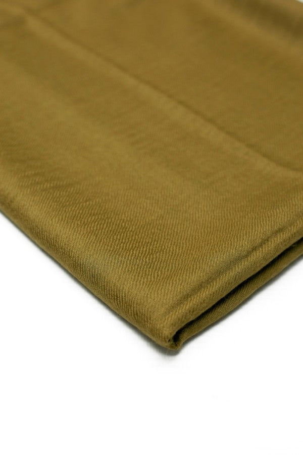 Plain Shawl Semi Pashmina D#45 (Mehndi)