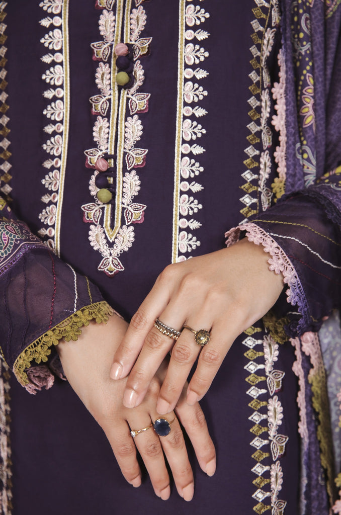 Aabyaan Miraal Unstitched Embroidered Linen '22 AL#07 (GULALAI)