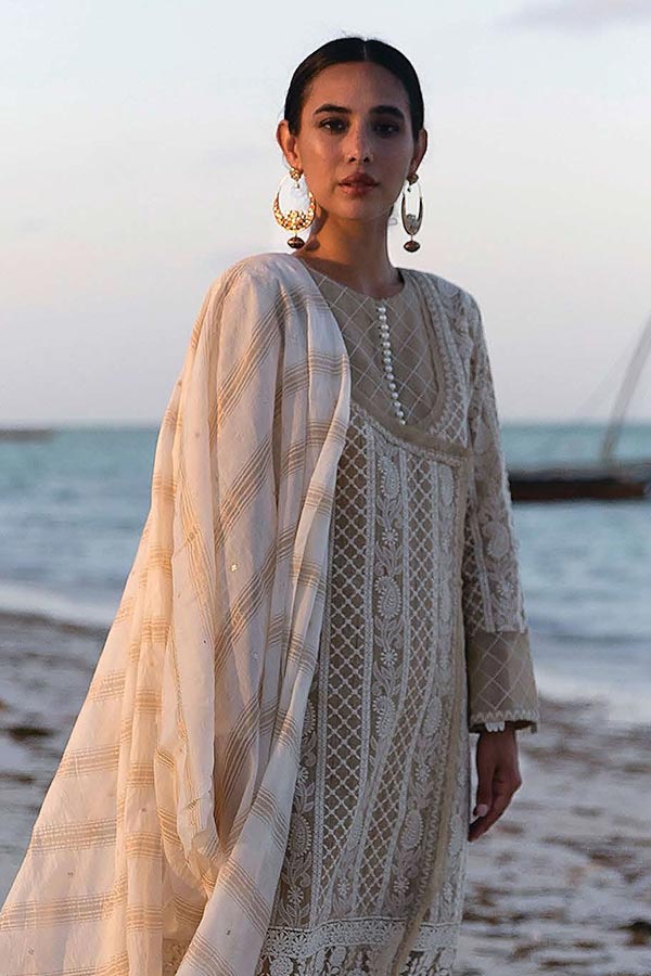 Qalamkar | Luxury Lawn Eid Edit | SB-12 Jafa