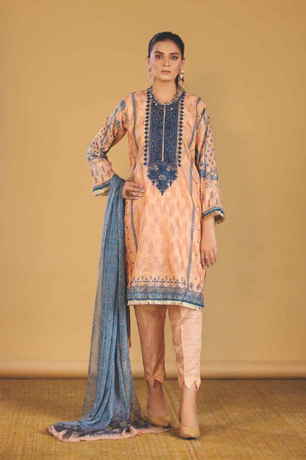 Rahi Jacquard E/Chiffon`22 D#7011