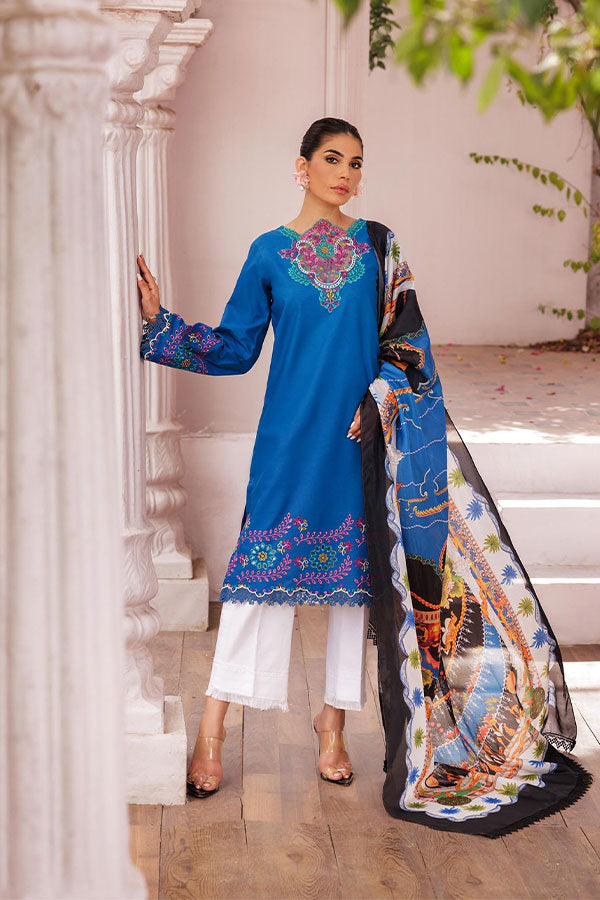 Rajbari Nissa Chikankari S/S Lawn'25 D#4