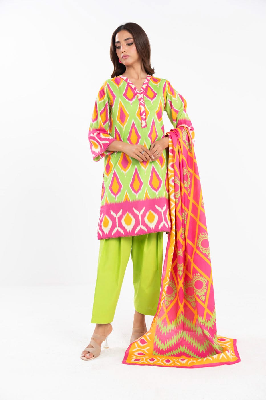 AL Karam S/S Lawn`25 SS#18 (Green)