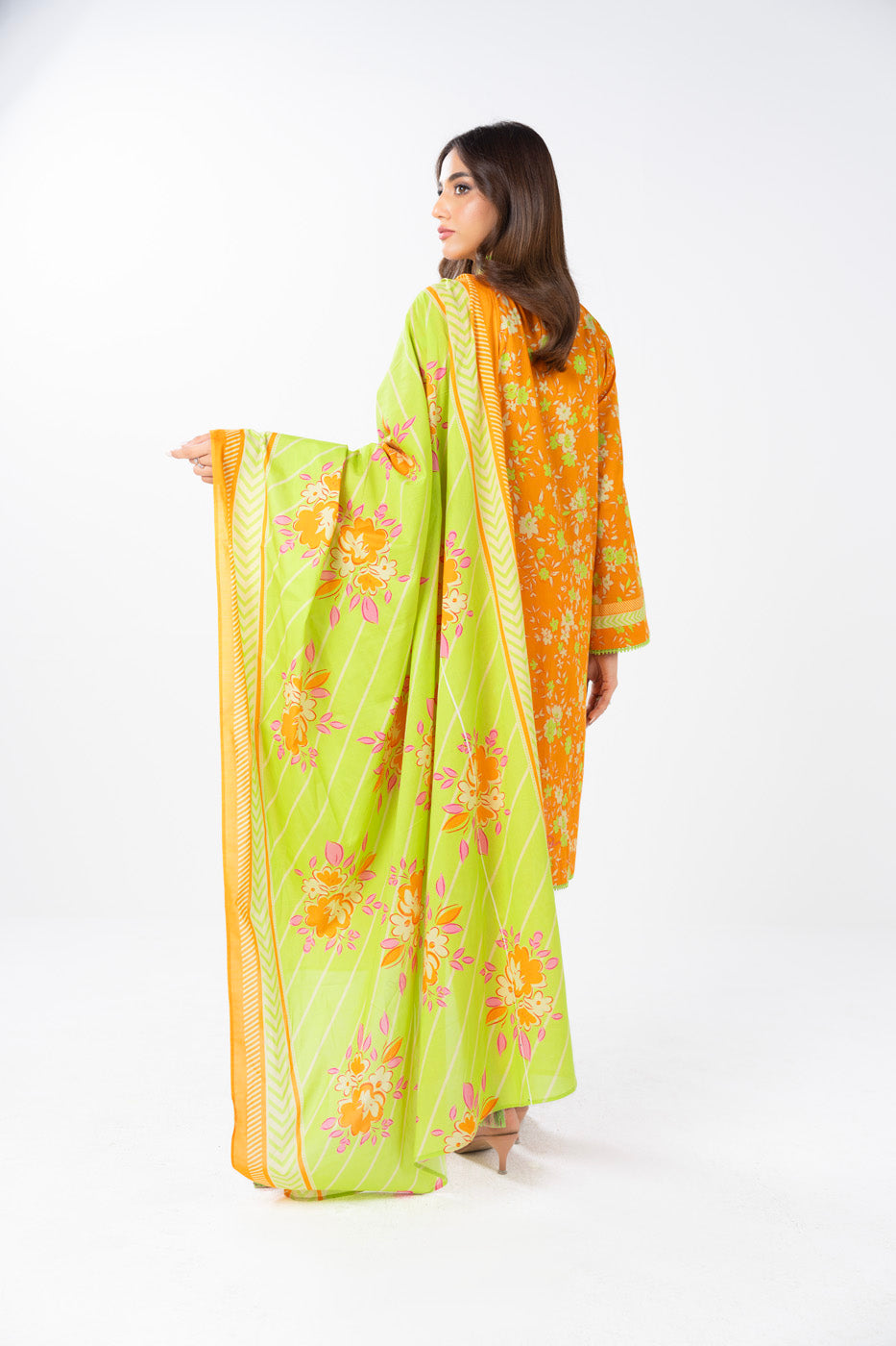 AL Karam S/S Lawn`25 SS#21.1 (Orange)