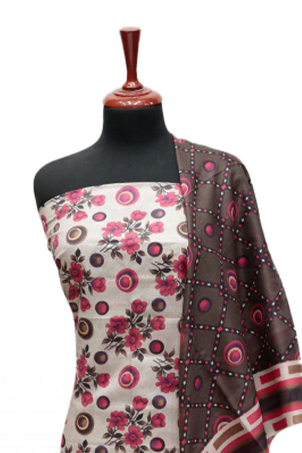 Serene Digital Print Lawn`25 D#13 (Skin)