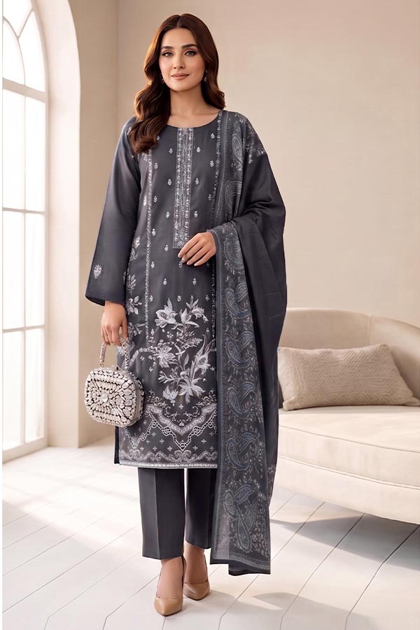 Shaira P/Leather Jacquard`26 D#01 Grey
