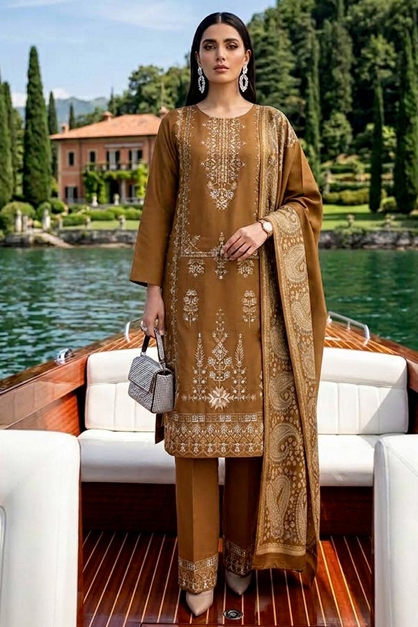 Shaira P/Leather Jacquard`26 Vol-2 D#01 Ch Golden