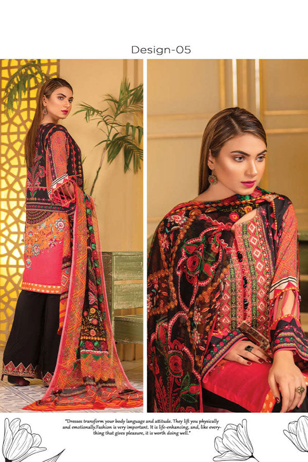 Adan`s Arwa Print Emb Suvic`21 D#05