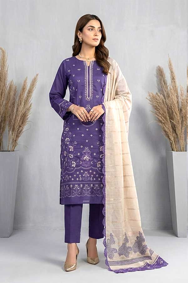 Shaista Contrast Emb Lawn`26 D#532