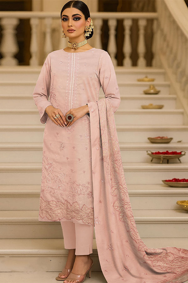 Shaista Emb Sami Peach`25 D#107