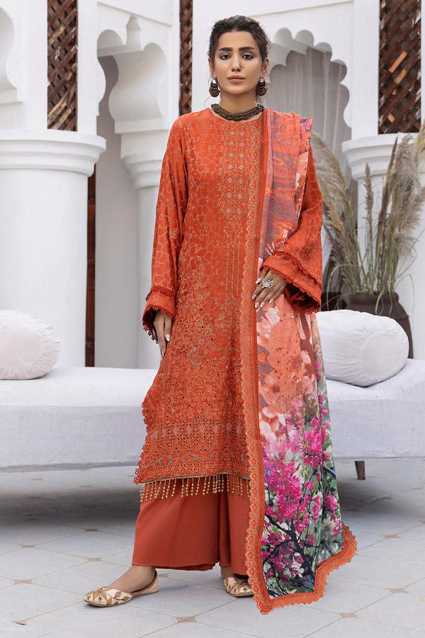 Shaista Shumaii Semi Peach`25 D#776