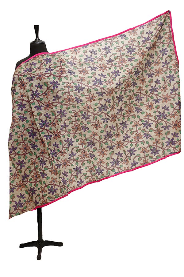 Silk Needle Work Dupatta D#1-12