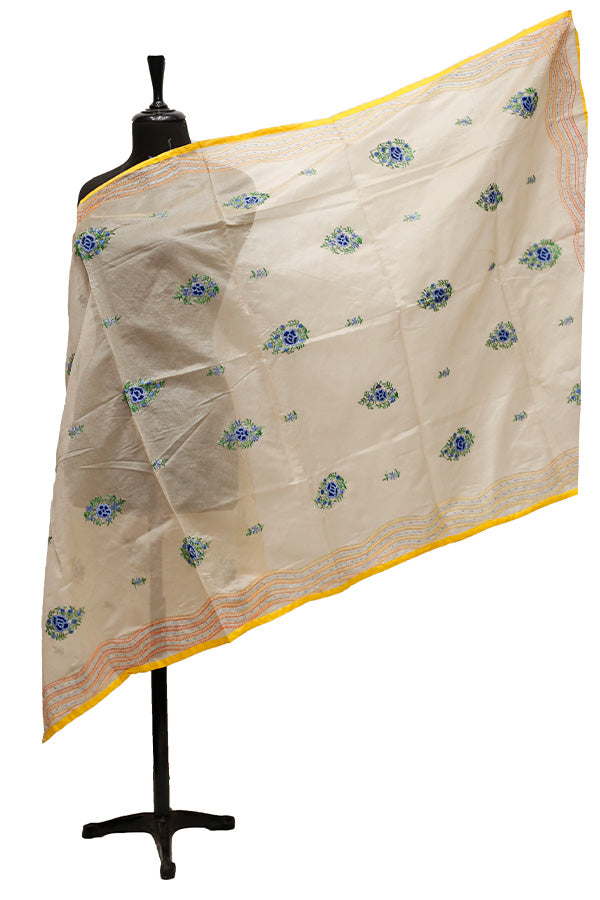 Silk Needle Work Dupatta D#1-29