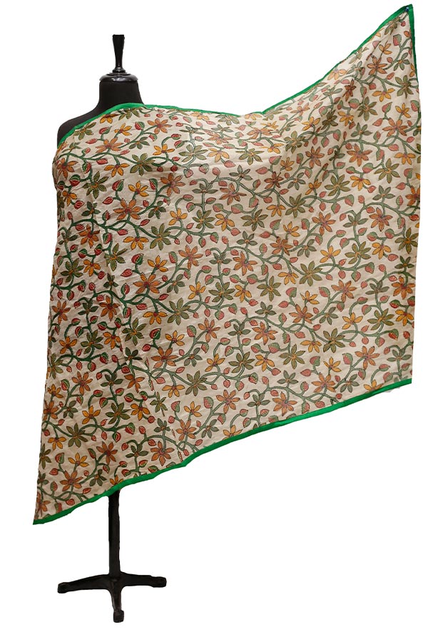 Silk Needle Work Dupatta D#1-36