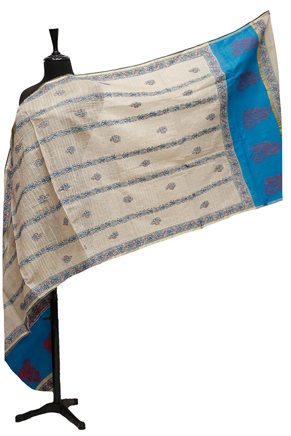 Silk Needle Work Dupatta D#4-2