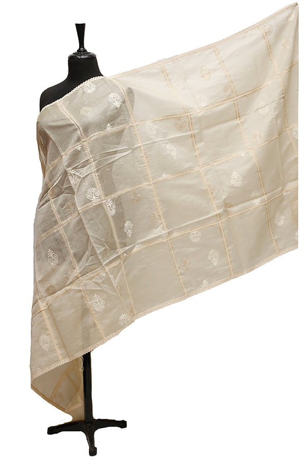 Tissue Emb Dupatta D#2-A