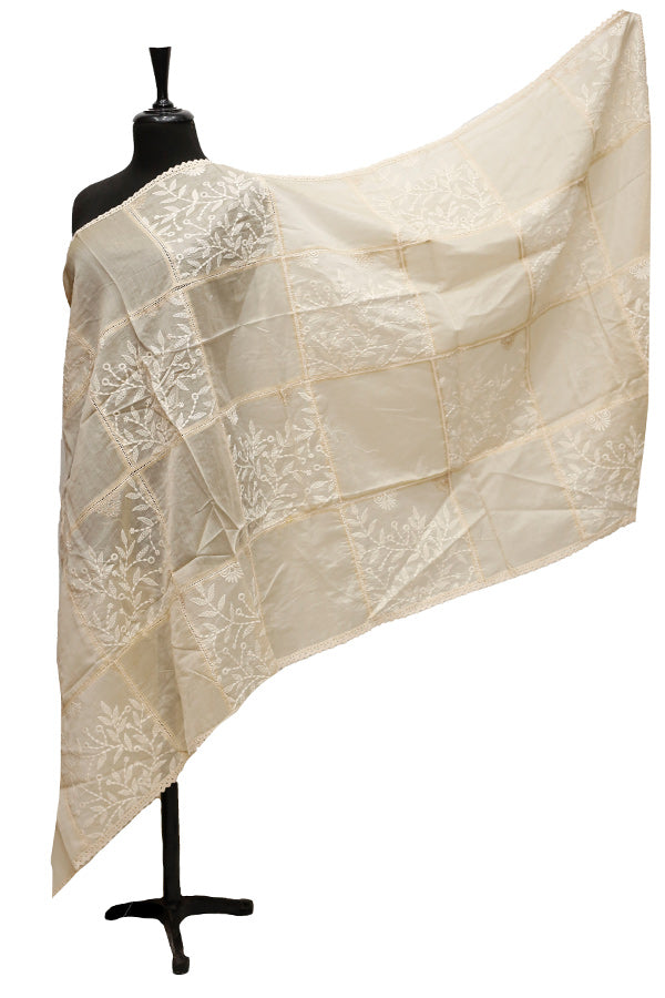 Tissue Emb Dupatta D#2-B