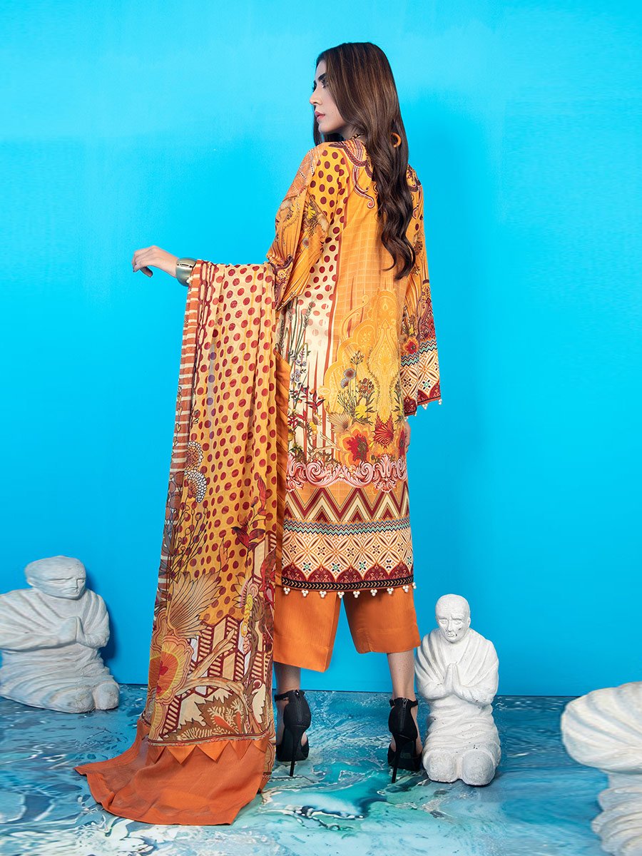 Aalaya Vintage Bloom Linen'21 Vol-1 D#6