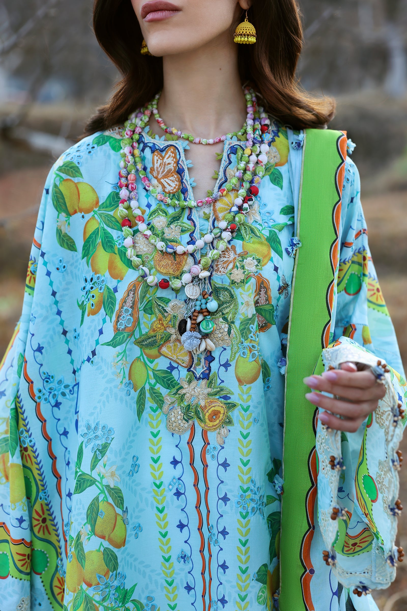 Zaha Neelum Unstitched Lawn`25 ZL#4-B
