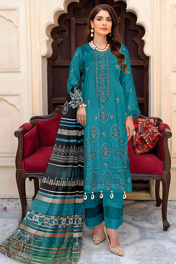 Zaib Tan Emb S/Khaddar`25 V-505 D#01