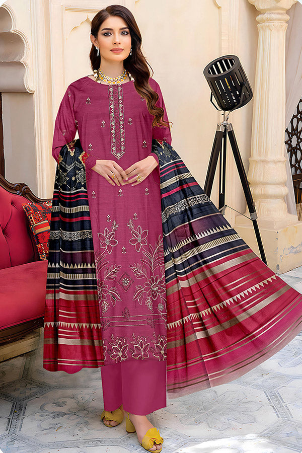 Zaib Tan Emb S/Khaddar`25 V-505 D#02