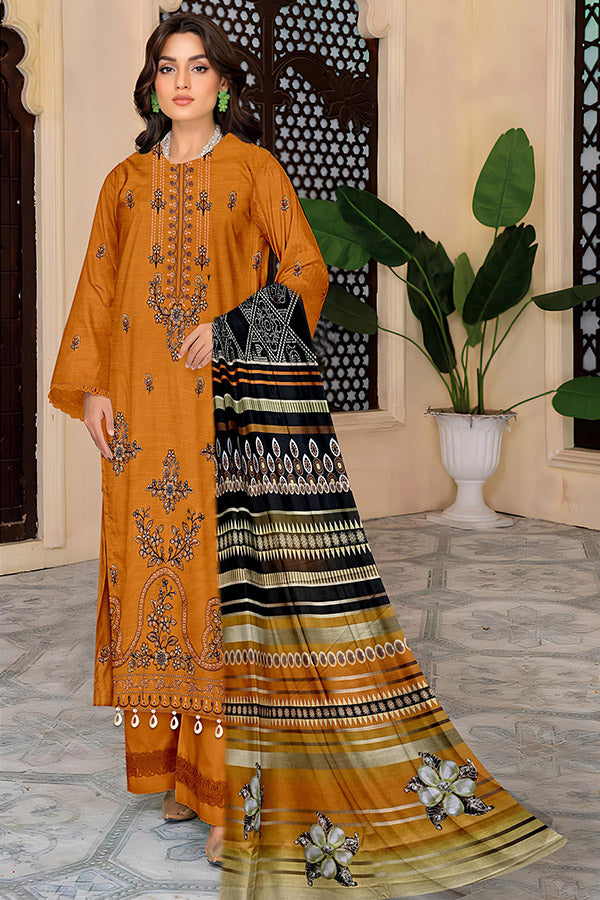 Zaib Tan Emb S/Khaddar`25 V-505 D#04