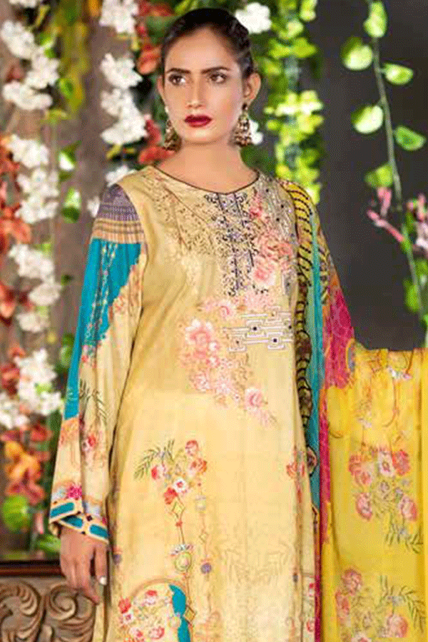 Zebaish Inaya Emb Linen`20 Z#10