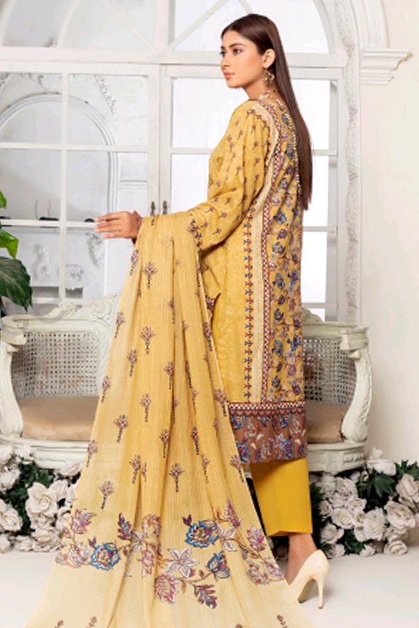 Zimal Emb Slub Lawn`24 Vol-8 D#10-B